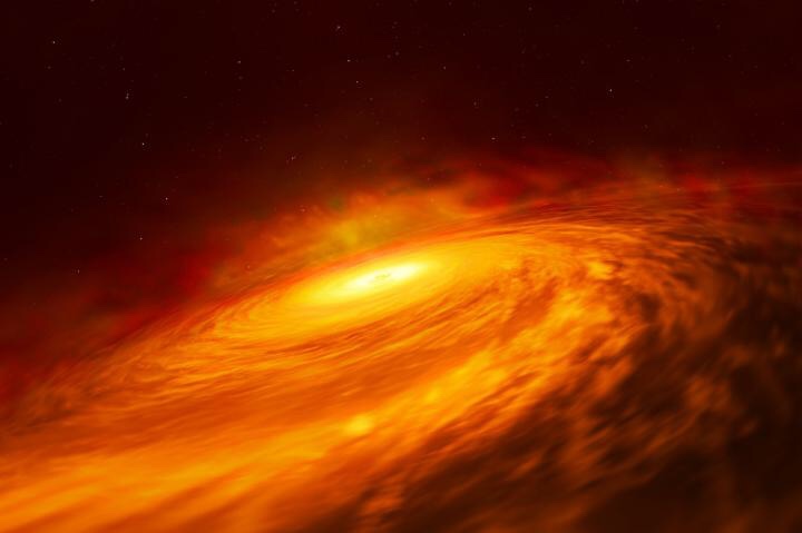 Mysterious black disc discovered around a black hole