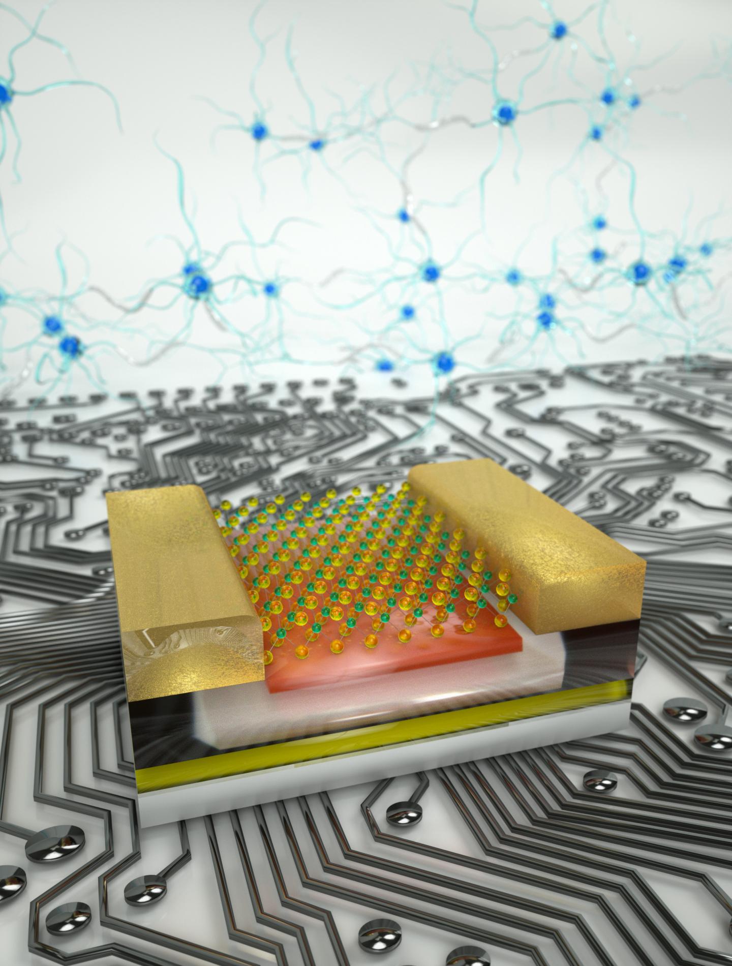 New chip can perform logic operations and store data.
