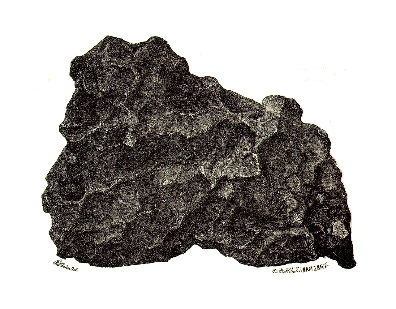 Organized molecules discovered on different meteorites.