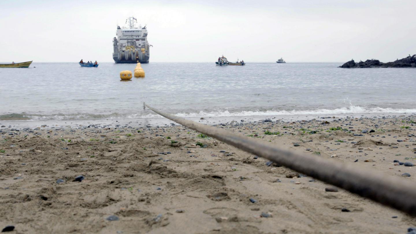 Ocean fiber optic cables can be used to chart the sea floor.