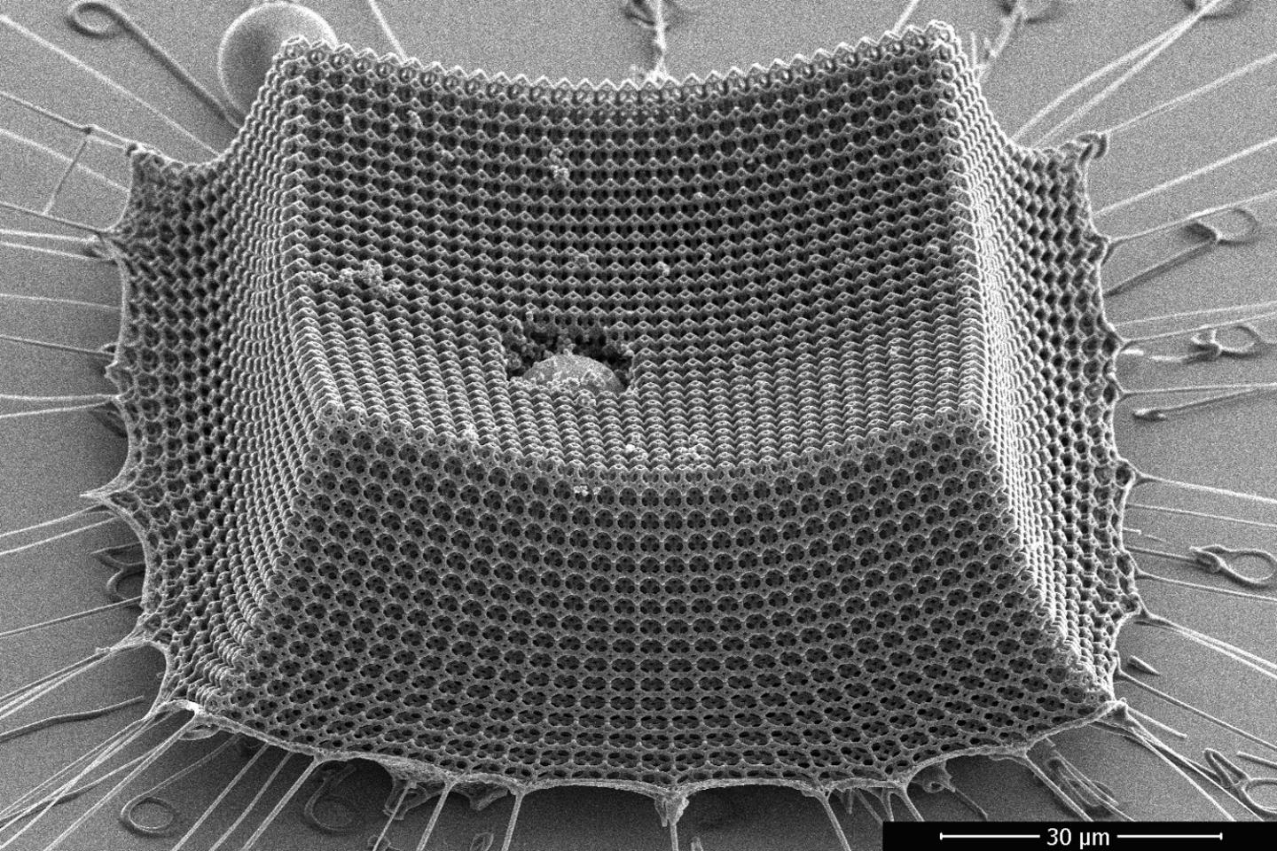 Nanoarchitected materials show promise as shields and armor.