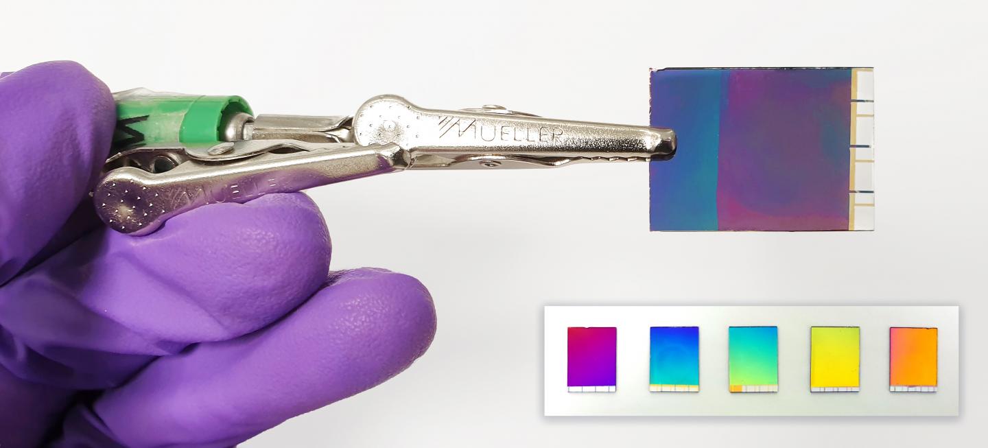Colors shine on this novel electronic paper.