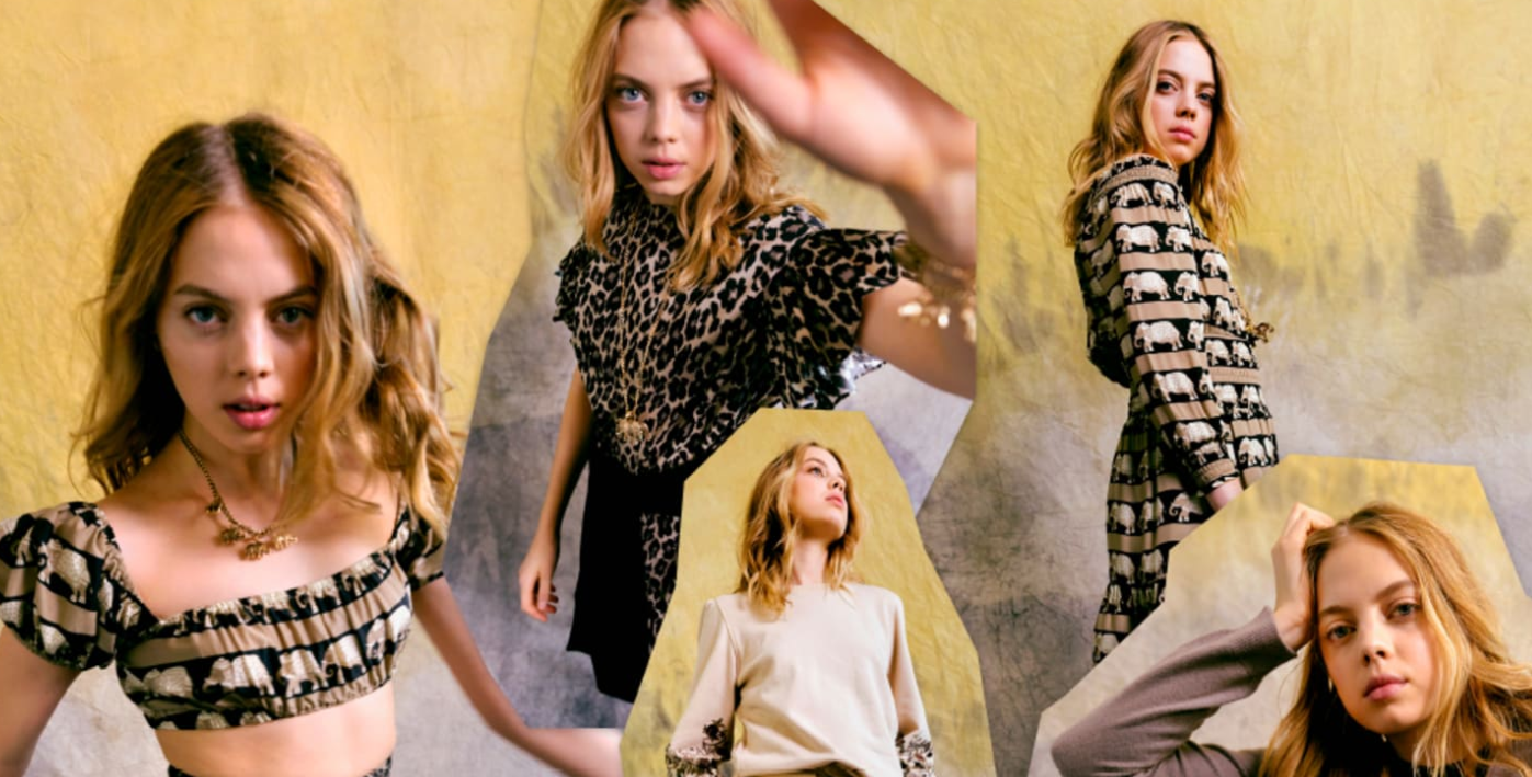 Nicole Miller Pre-Fall 2021 collection inspired by elephant camp and refuge.