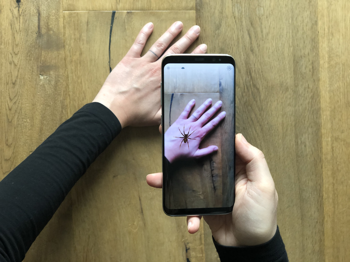 Arachnophobia is no match for augmented reality.
