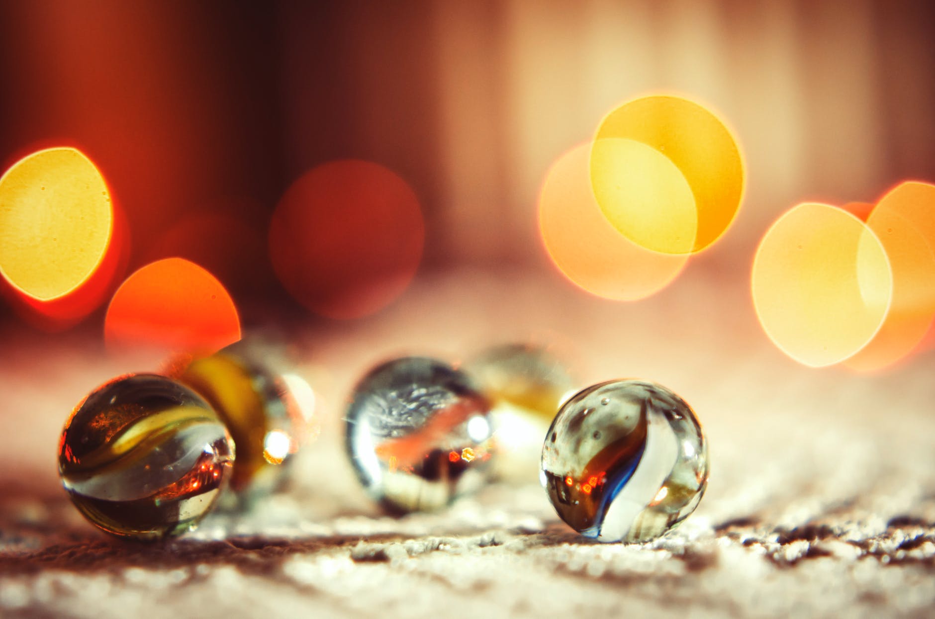 Quantum marbles in a bowl of light.