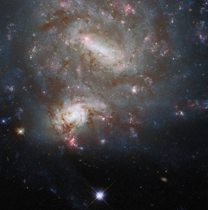 Hubble observes a not-so-close encounter