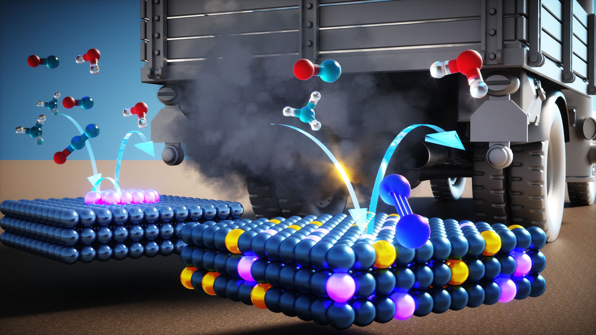 Smog clears on car exhaust catalyst design.