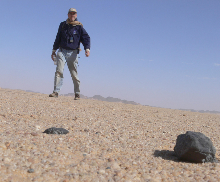 What part of a space rock survives to the ground?