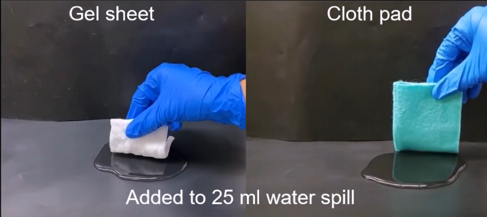 “Better picker-upper” absorbs three times more liquid than a paper towel