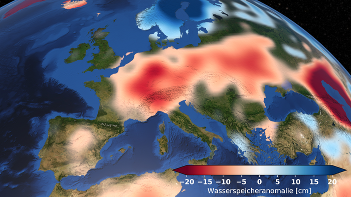 Satellite data shows sustained severe drought in Europe