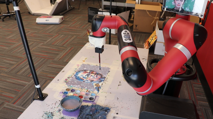 Carnegie Mellon University’s AI-Powered FRIDA robot collaborates with humans to create art