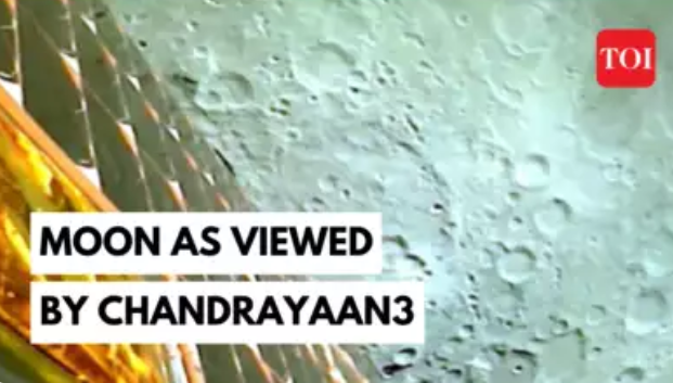 DAILY DOSE: Indian Space Research Organization beams back images of the moon from its Chandrayaan-3 lunar orbiter.