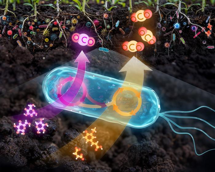 Soil bacteria respire more CO2 after sugar-free meals