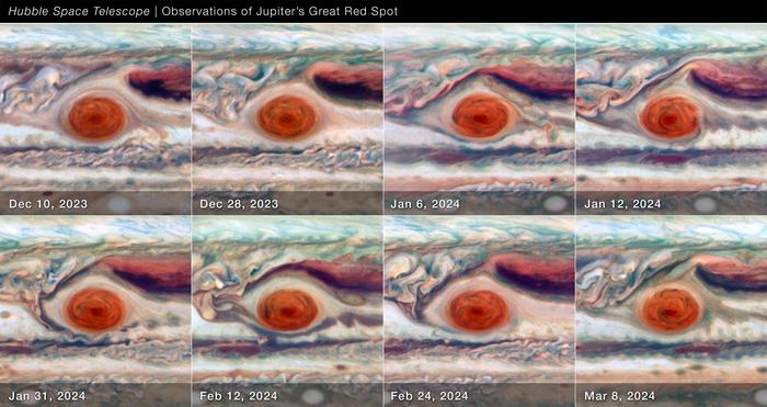 NASA’s Hubble watches Jupiter’s Great Red Spot behave like a stress ball
