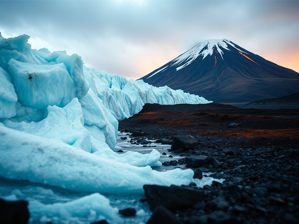 Faster flowing glaciers could help predict nearby volcanic activity