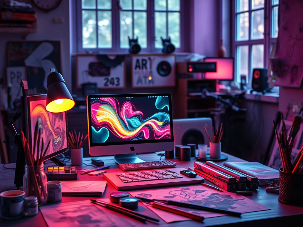 Vibrant Tensions: Where Digital and Physical Color Collide In Art.