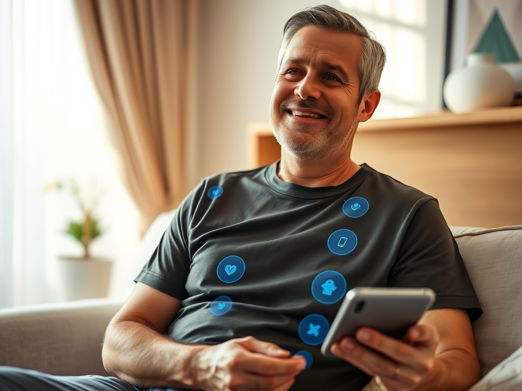 Sensory t-shirt collects patient data and enables shorter postoperative hospital stay