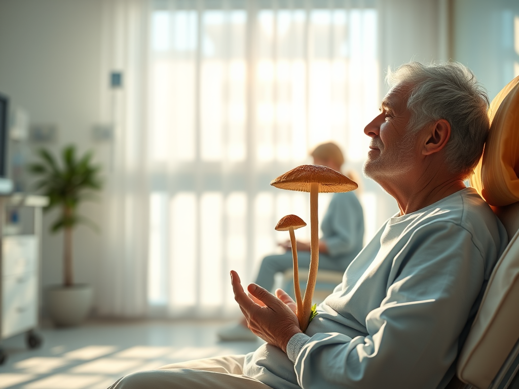 Can a psychedelic compound from mushrooms benefit people with cancer and major depression?