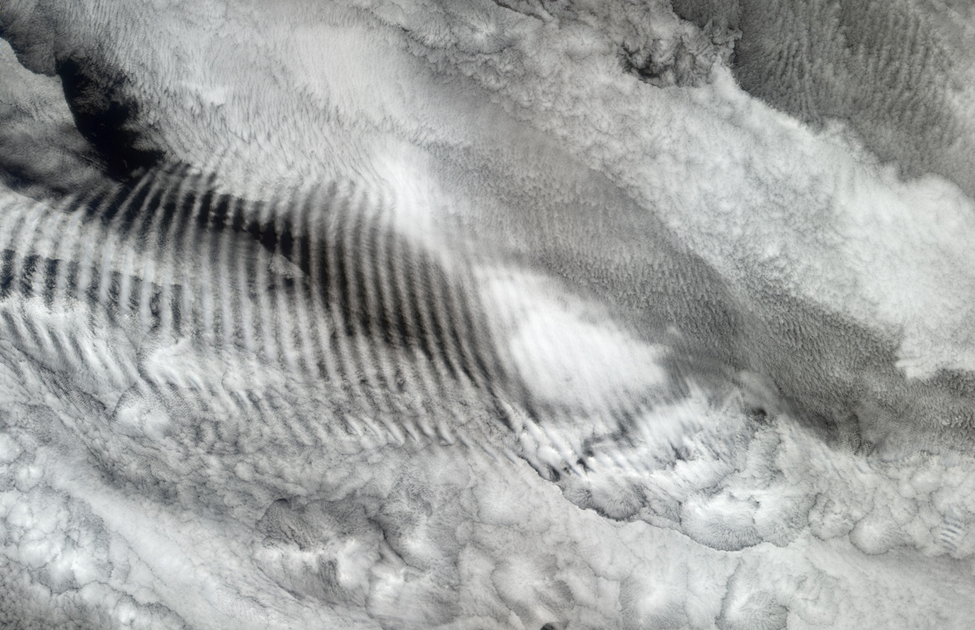 The Big Picture: Gravity Waves at Sea – Atmospheric Ripples Visible from Space.