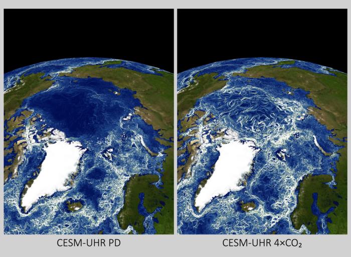 More polar ocean turbulence due to planetary warming