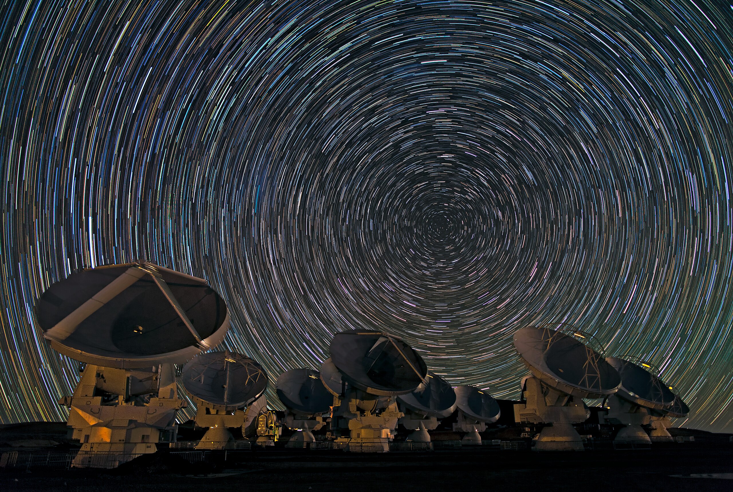 THE BIG PICTURE: Whirling Southern Star Trails over ALMA