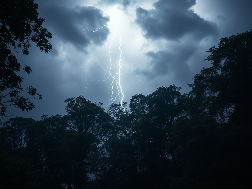 Thunderstorms conjure ghostly coronae in treetops, observed outdoors for the first time