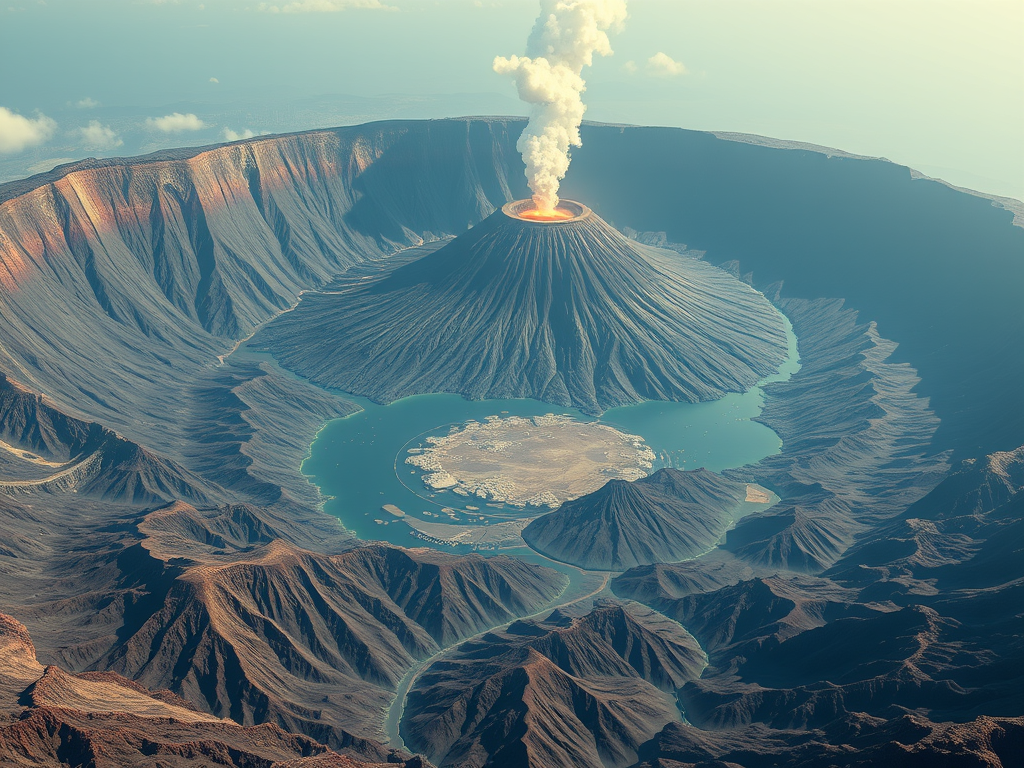 How do giant caldera volcanoes fill up?