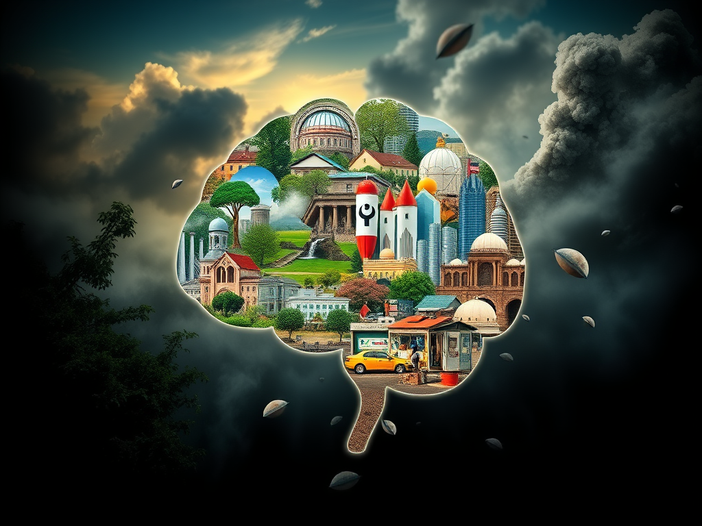 Physical and social environmental exposures shape the biological brain age in global populations