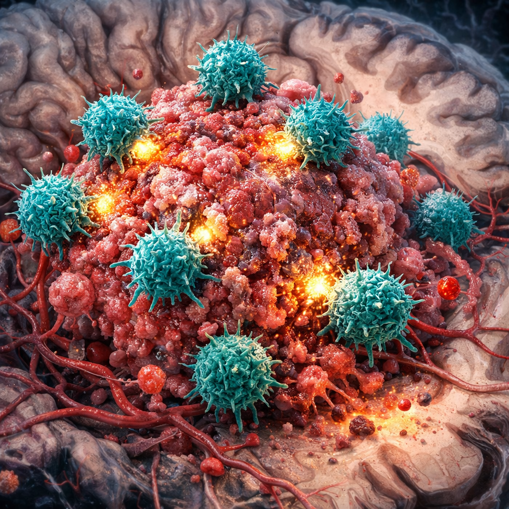 Cytokine-armored CAR-T cell therapy helps eliminate aggressive brain tumors in preclinical study