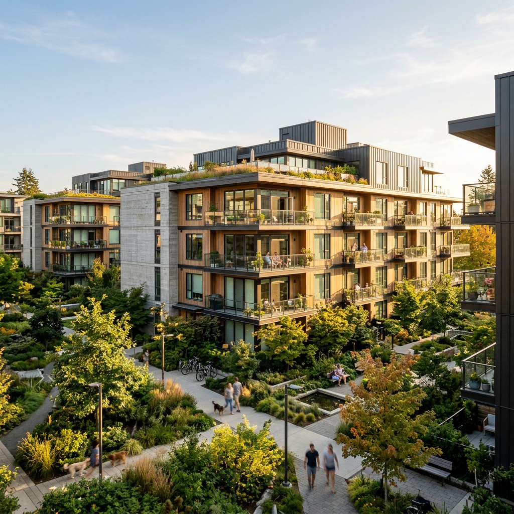 Residential environment linked to subjective well-being through life-domain satisfaction