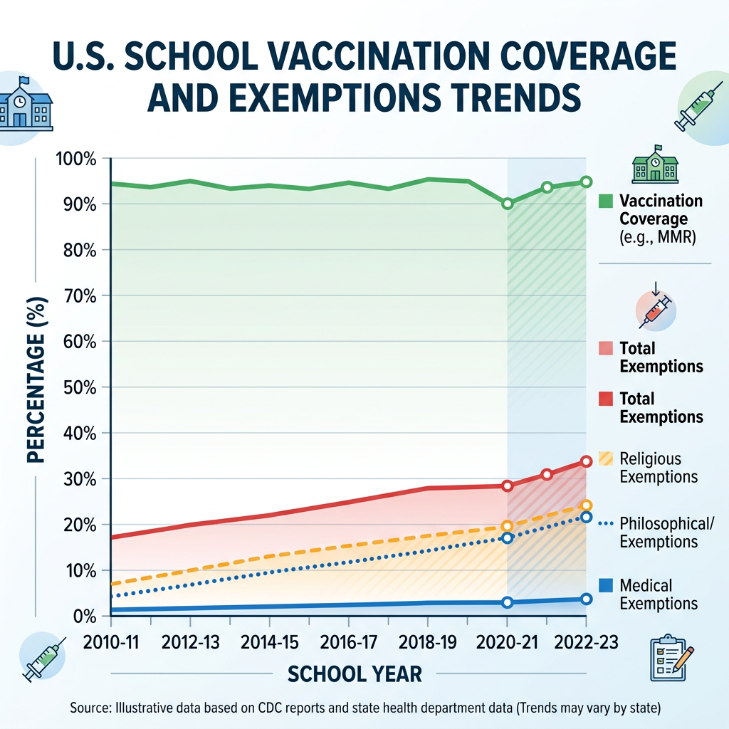 DAILY DOSE: Childhood Vaccine Exemptions Rise as Measles Spreads; Ebola Deaths in Congo Signal Hidden Transmission Chains.